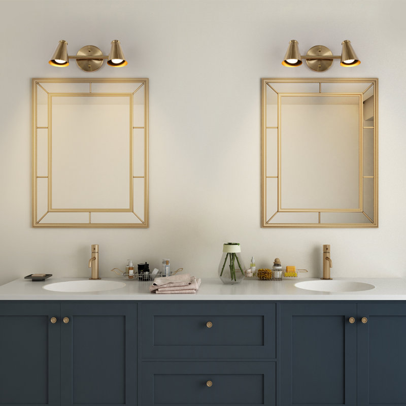 Everly Quinn Izell 2 - Light Dimmable Vanity Light | Wayfair