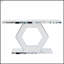 Miroir d'entrée hexagonal en cristal Sparkling