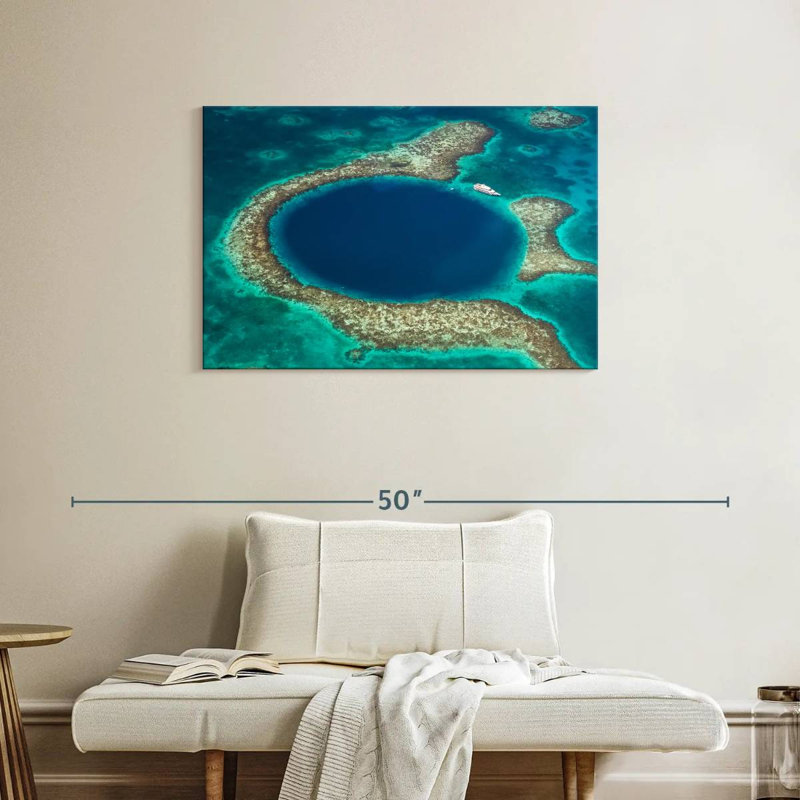 Grand trou bleu des Caraïbes, H 24 po x l 36 po