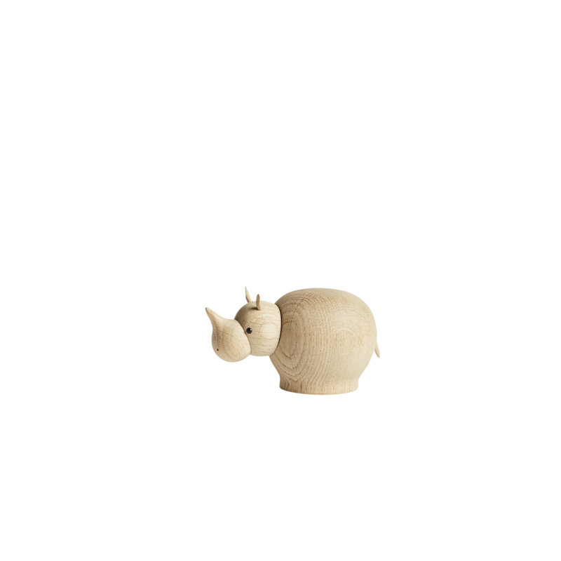 Rina Rhinoceros (Small), 2.8" H x 3.1" W x 5.1" D