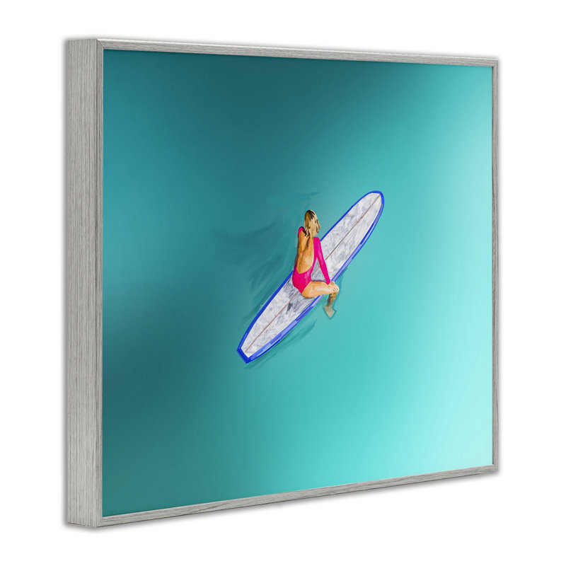 «Sitting on Peaceful Surfboard», art de la giclée par Amelia Noyes, Estampe numérique Farmhouse, H 11 po x l 14 po