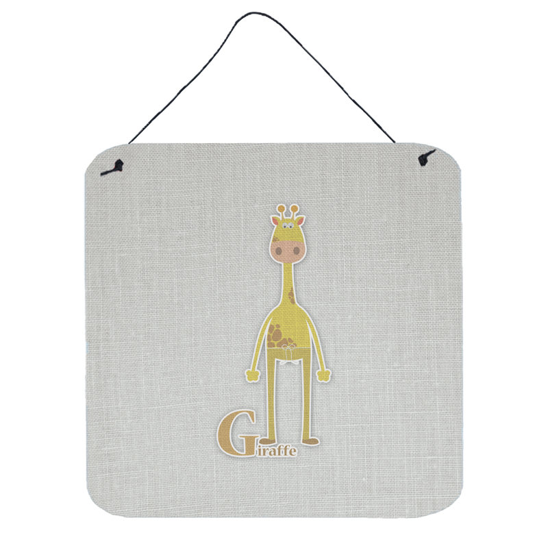 Décoration murale g pour giraffe alphabet