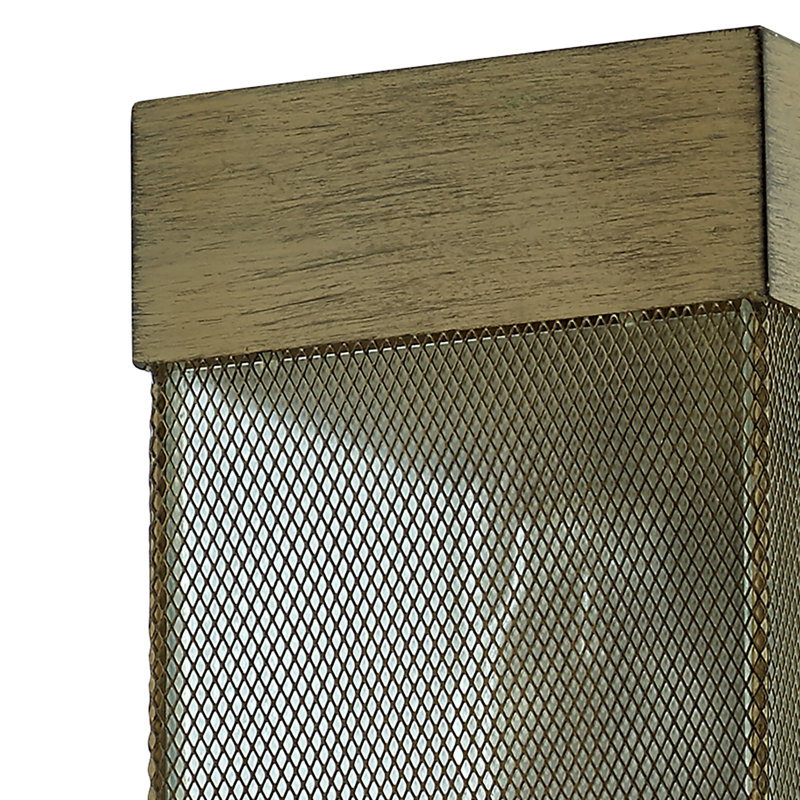 13.25"H Meagan Brown Brushed Metal Farmhouse Outdoor Wall Sconce