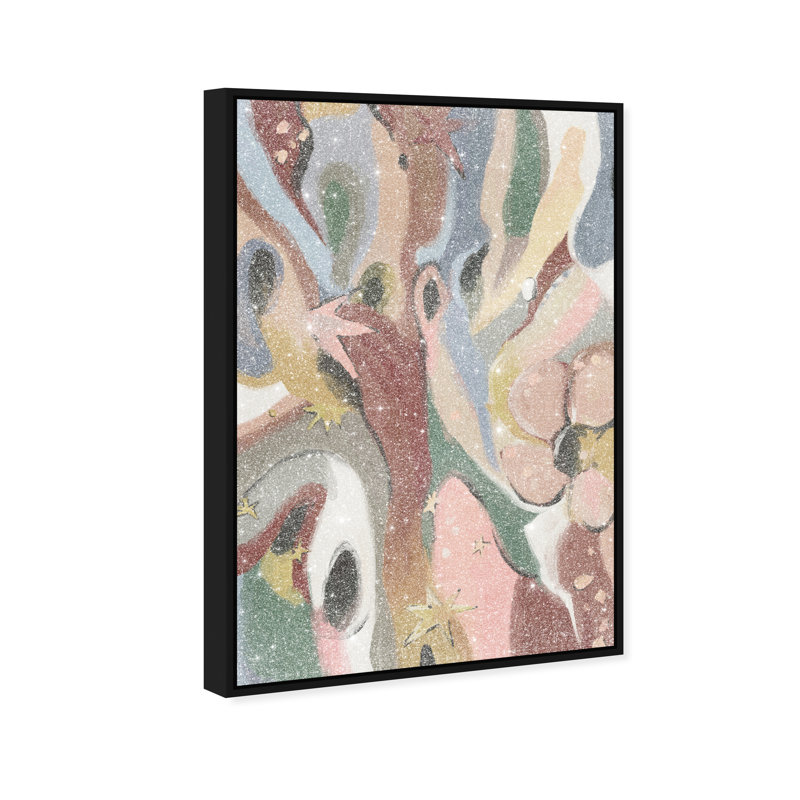 Modern Folk I Print by Oliver Gal, 16"H x 11"W, Black Floater Frame