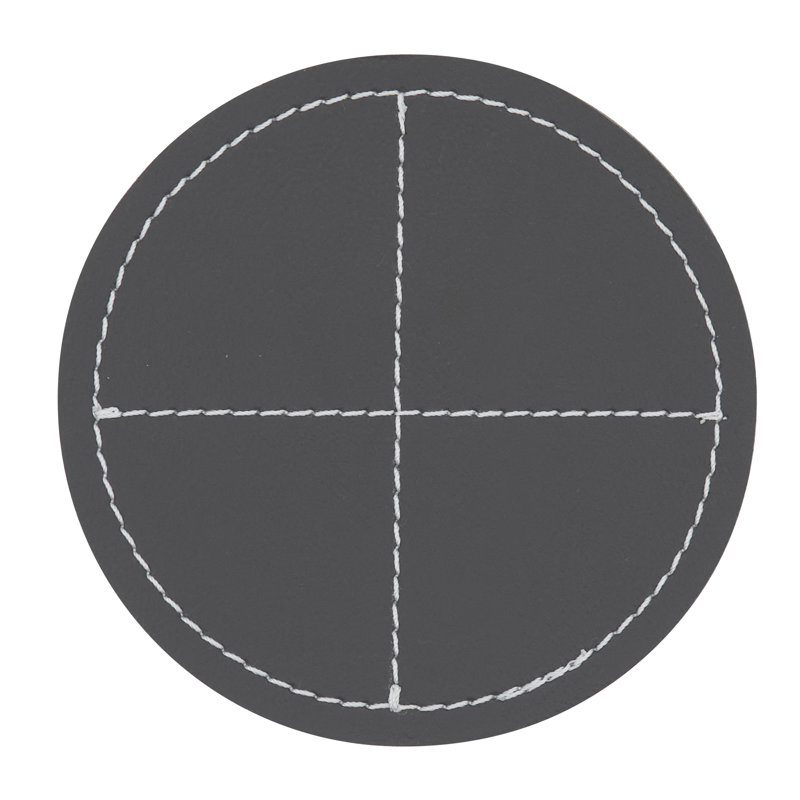 Ensemble de sous-verres à motif cousu (ensemble de 4) - Sous-verres en similicuir pour table basse, table de salle à manger et utilisation quotidienne
