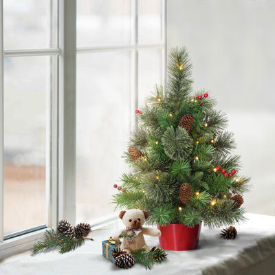 24' Lighted Pine Christmas Tree