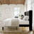 King Size Velvet Upholstered Platform Bed with Wingback Headboard and Wooden Slats-1735546480-1735546374
