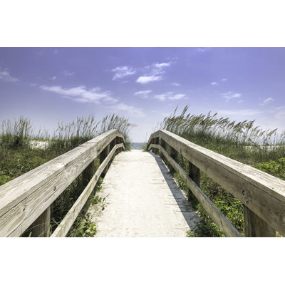 Beach Boardwalk by Laura Sliva Collier - Wrapped Canvas Print