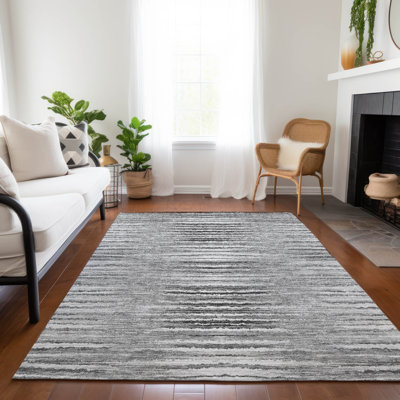 Tapis intérieur / extérieur en polyester abstrait tissé à la machine 1 pi 8 po x 2 pi 6 po Altair