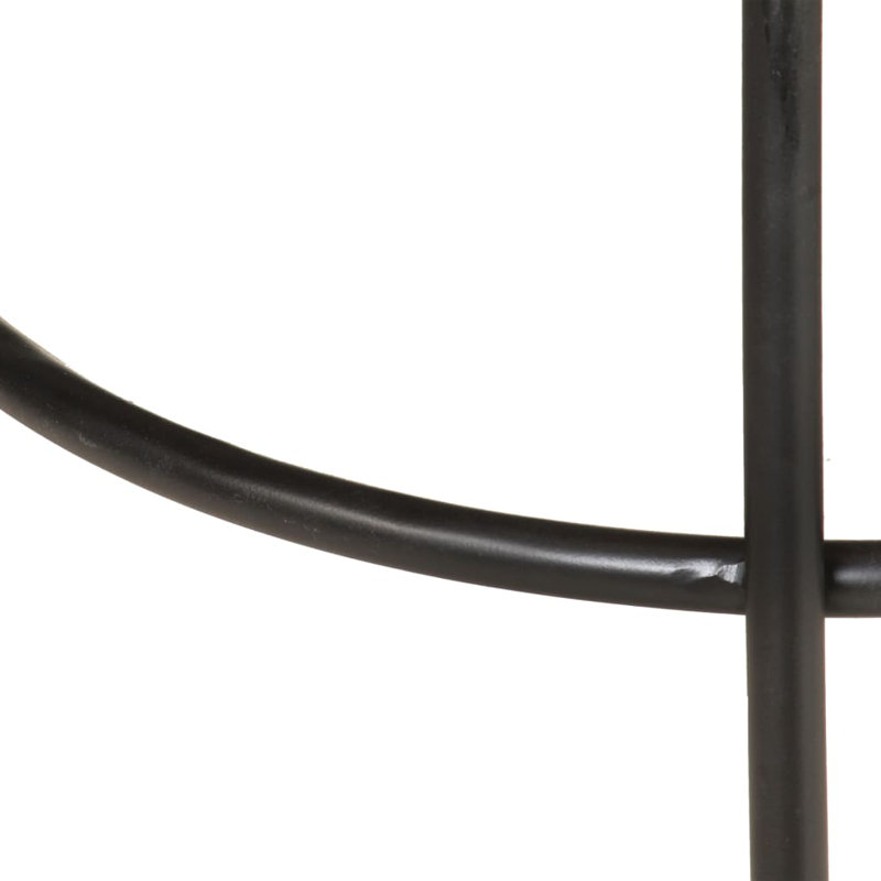 Counter Stool with Metal Frame, Black