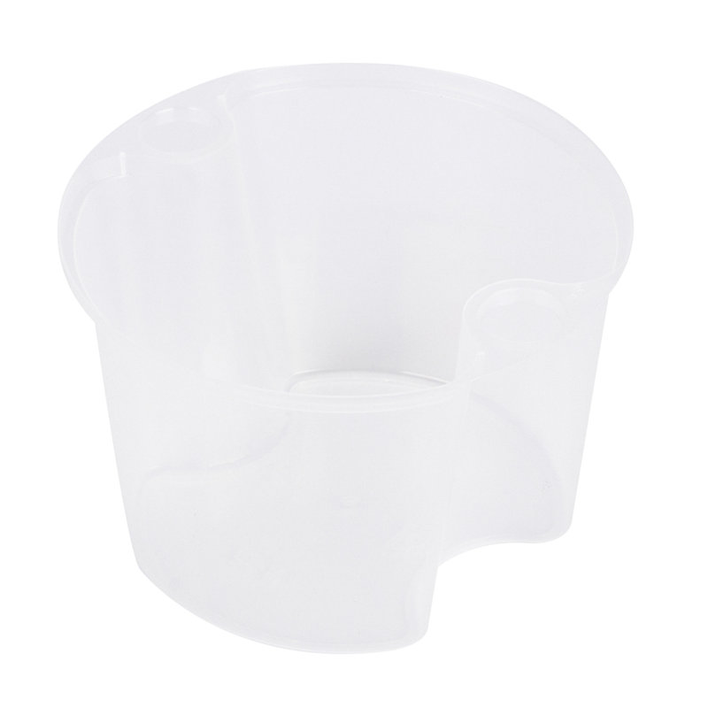 Restaurantware Plastic Food Container Inserts 100 Pack of 20 oz Microwave-Safe Plastic Take Out Inserts Leakproof Round Clear Design Durable and Stackable