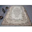 Grand tapis turc rétro fait à la main idéal pour les salons spacieux et les objets de décoration intérieure brun / beige