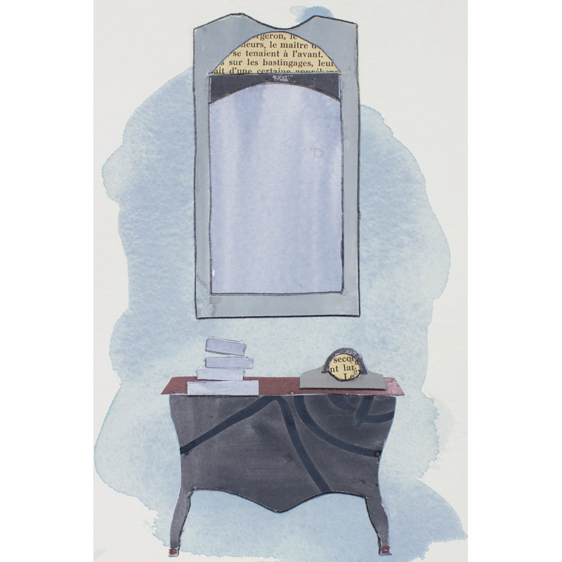 " Chateau Interior II " by Rob Delamater Painting Print, 18" H x 12" W x 1.25" D