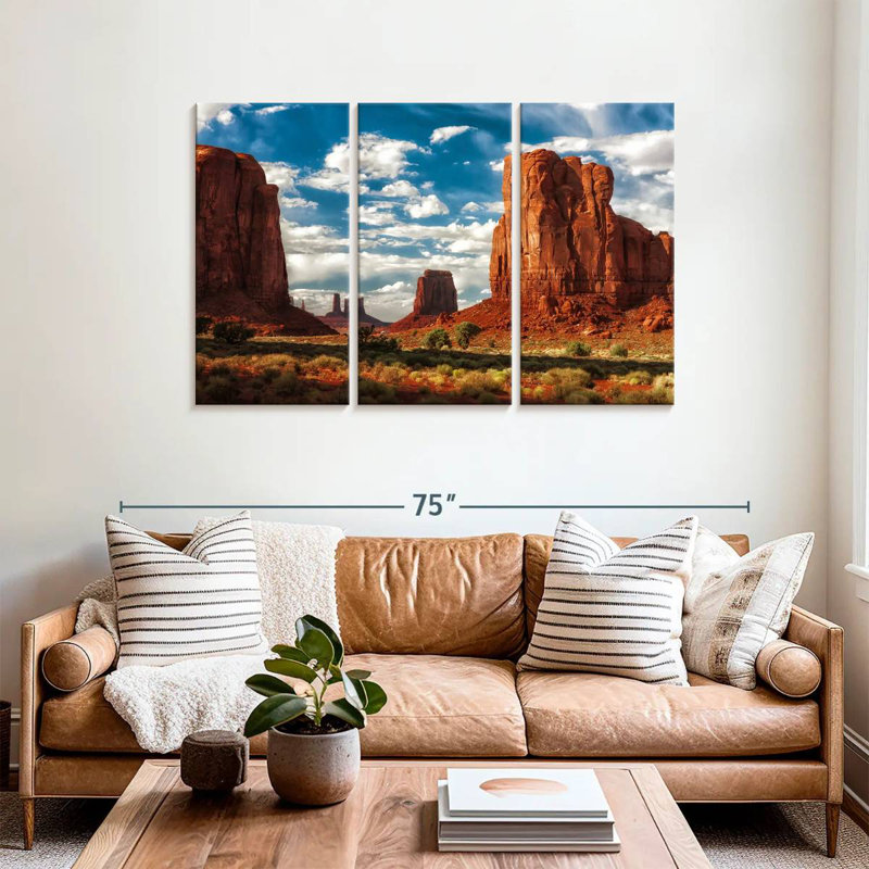 Paysage désertique d'Alvord Monument Valley, H 36 po x l 57 po