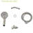 8 Adjustable Shower In Brushed Nickel Finish - 4.7" Head, 59" Hose Customize Your Experience 8 Settings, Stainless Steel Personalize Area-122402391