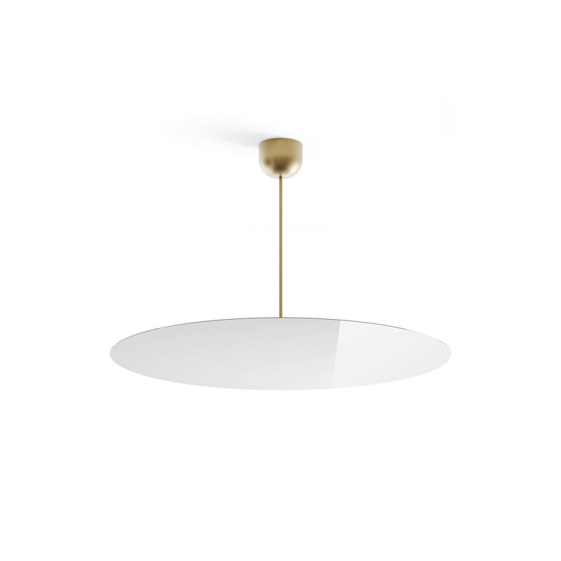 Millimetro Large 1 - Light Single Round/Oval LED Pendant, 0.4" H x 33.5" W x 33.5" D