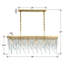 Cadre unique 6 lumières/luminaire suspendu carré avec accents en fer forgé Howden
