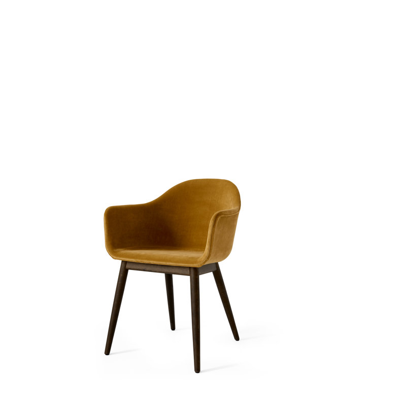 Harbour Upholstered Arm Chair, Dark Stained Oak, Fiord 2 961 Wool
