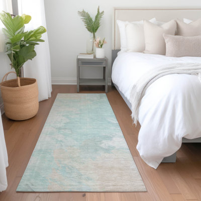 Tapis intérieur / extérieur Braeas Seafoam