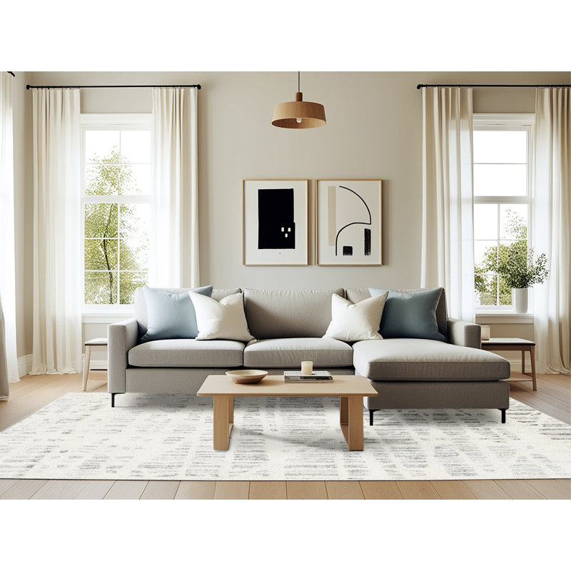 Abstract Indoor Rug, Rectangle 6' x 9'