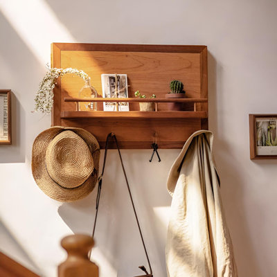 Circuit Box Cover Shelf - Red Cherry Wood Concealment & Display Frame