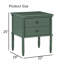 Table de chevet 2 tiroirs Emmett