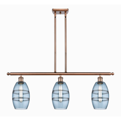Luminaire suspendu pour îlot de cuisine 3 lumières Dundrod
