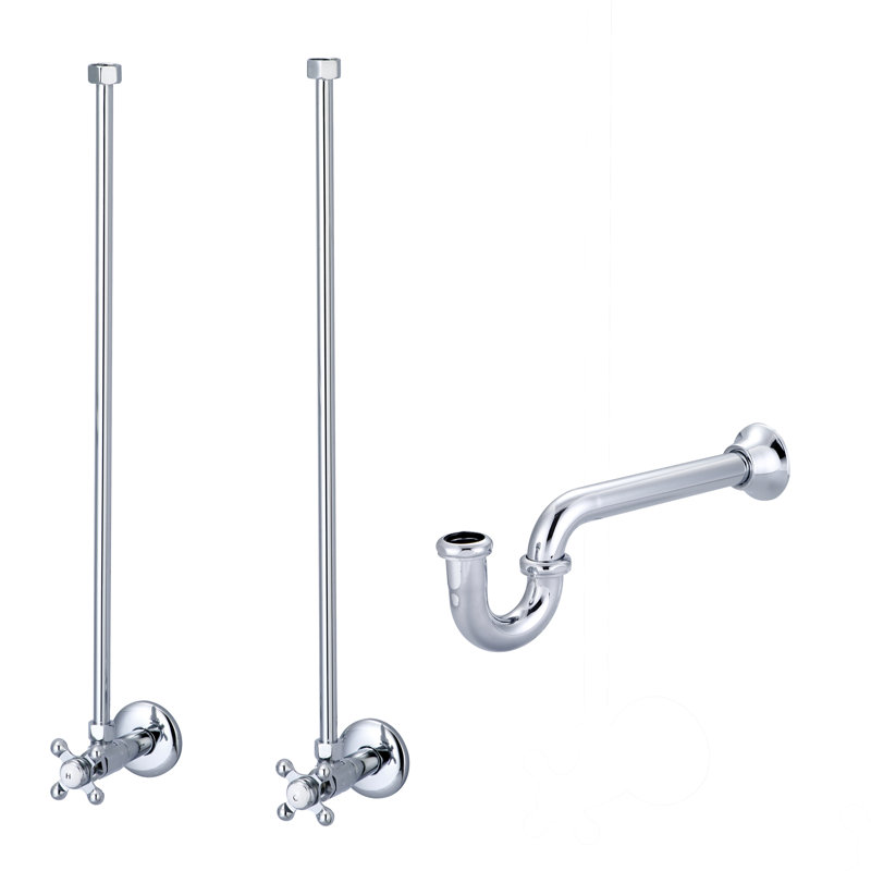 Empire 50.75'' W Double Bathroom Vanity Base, Chrome