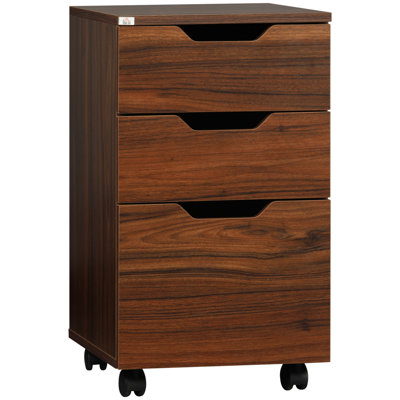 Drawer Office Storage Cabinet, Under Desk Cabinet With Wheels by HEIMAO