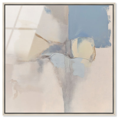 Clouded Calm I High-Gloss Frameless Acrylic Glass Wall Art Abstract Print by Oliver Gal, Ready to Hang, 12 x 12