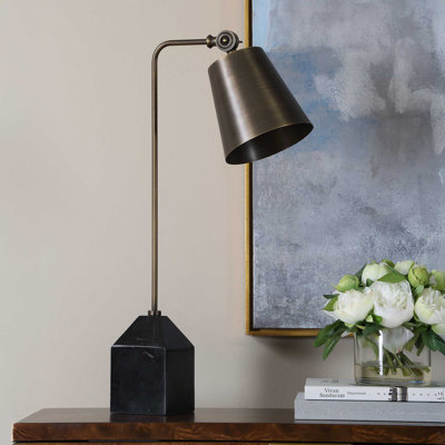  Lampe de bureau en bronze Hutchinson