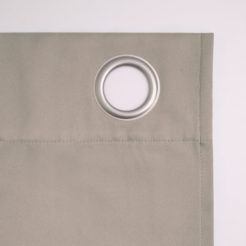 Oslo 84" Gray Blackout Grommet Curtain Panel