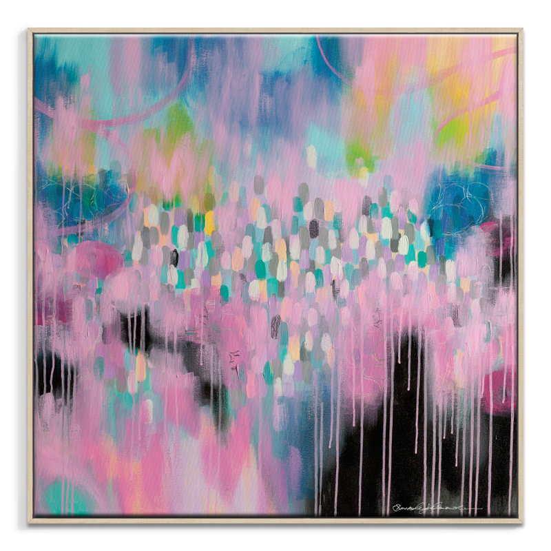 Sherren Comensoli - Painting on Canvas, Black, 102cm H x 102cm W