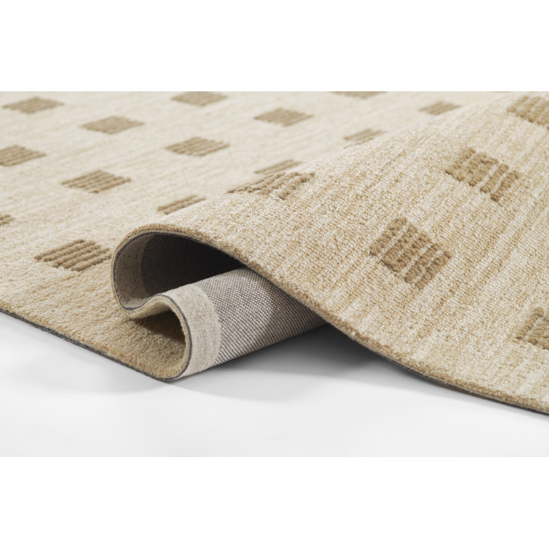 Corinth Hand Tufted Wool Geometric Rug, Rectangle 3'6" x 5'6"