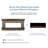 Country Living Brookstone 74" Smart Electric Fireplace Mantel Package | 50 Inch Firebox Insert Heater w/ Remote, Multi-Color Flames, Alexa/WiFi Enabled