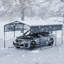 Metal Carport 11X19 FT Heavy Duty With Galvanized Steel Roof Black Frame