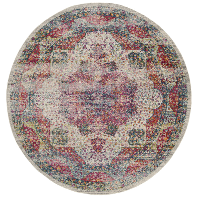 Doucet Performance Oriental Rug, Round 6'7"