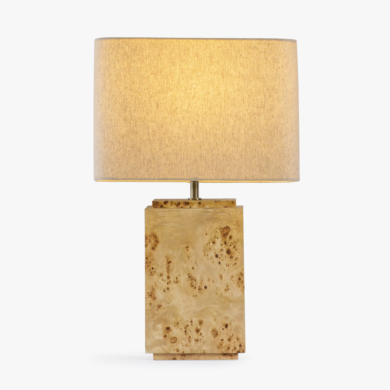 Lampe de table Wesley, Brun