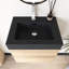 Meuble-lavabo mural 24 po avec lavabo à surface solide intégré-1115953249