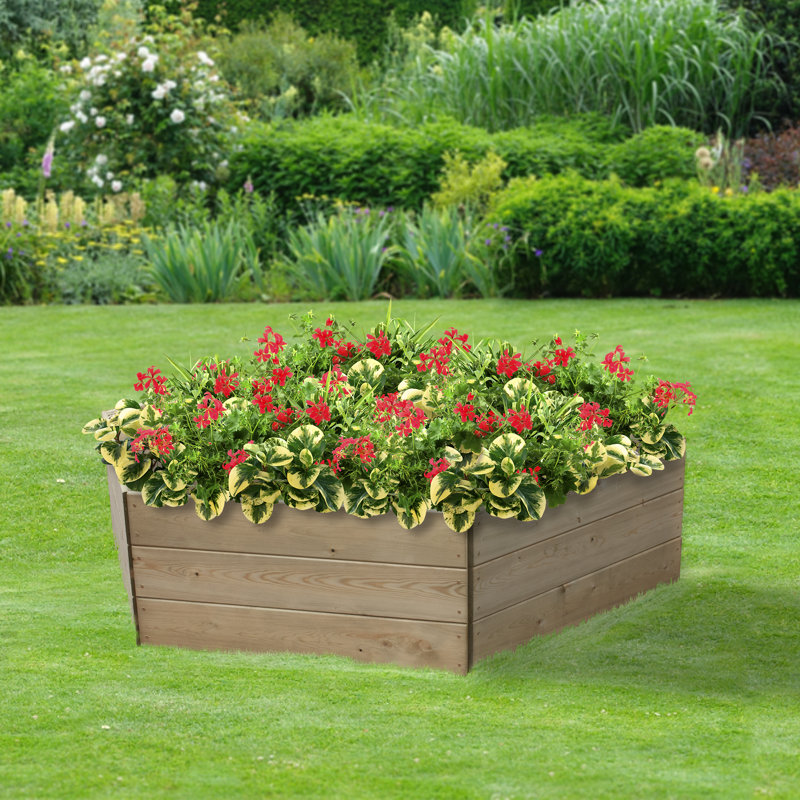 Bosco Hexagonal Raised Bed - 90cm each side, Height 45cm