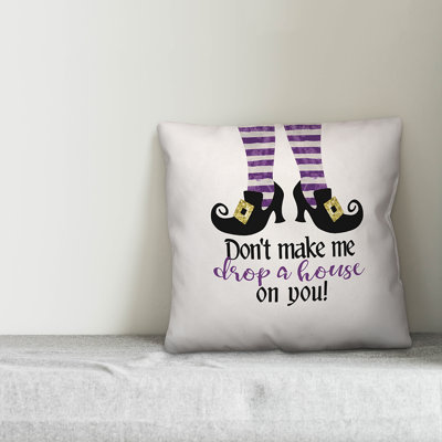  Don't Make Me Drop a House on You Throw Pillow