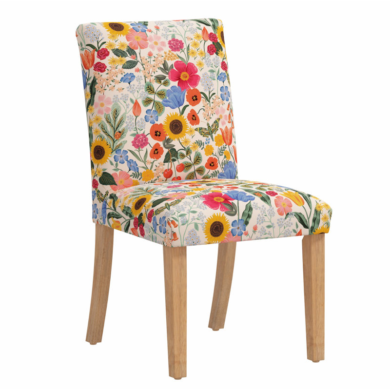 Rifle Paper Co. x Cloth & Company Lorraine Dining Chair, Rpc Blossom Blush Linen
