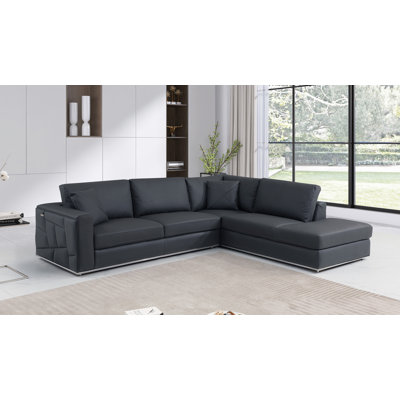 Canapé modulaire en cuir italien Palombo