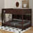 Queen Over Queen Bunk Bed With Cabinets,Charging Station,Ladder And Safety Guardrails-2124099841
