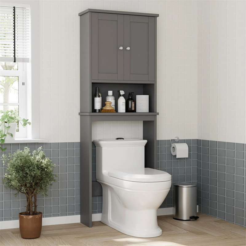 Fridlet Over The Toilet Storage, Gray