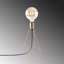 Lampe de table glamour dorée, corps en métal, 8,3 x 8,3 x 13,8 pouces | Douille E27, 40 W maximum | Câble de 59,1 pouces | Conception élégante IP20 pour le salon, la chambre à coucher et le bureau | Éclairage élégant pour un décor moderne