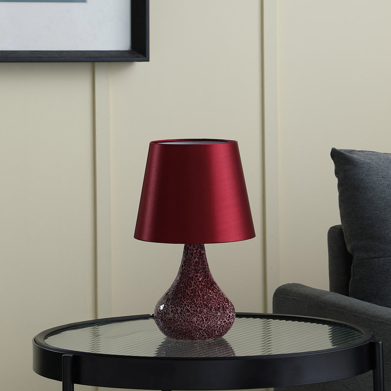 Lampe d'appoint en résine et verre craquelé Vindas