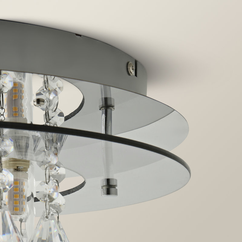 Grier Crystal Flush Mount, Yes