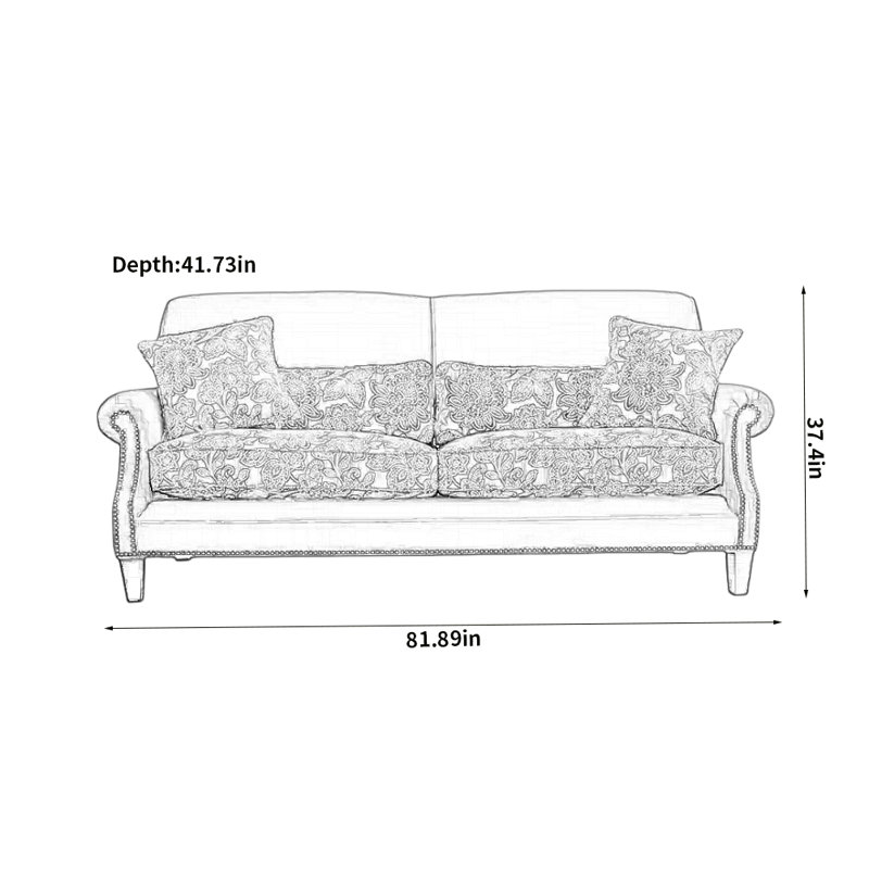 Creative Blue Casual Sofa
