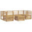  Outdoor Sofa Set 7 pcs Solid Acacia Wood Sectional Garden Furniture